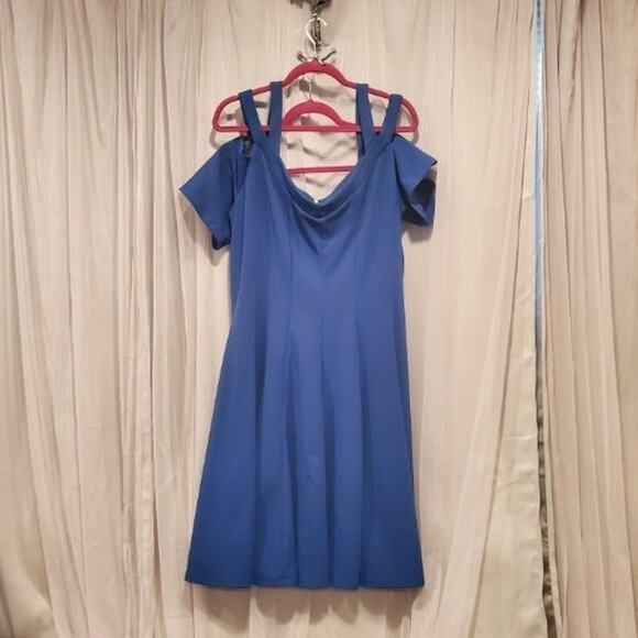 Lane Bryant Dresses & Skirts - NWT Lane Bryant Blue Neoprene Dress